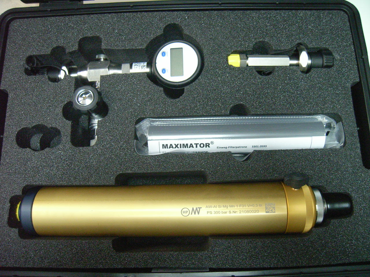 GasMix Set V.8 - G 5/8" 300 bar mit Nautec Nadelventil