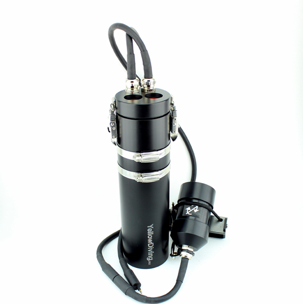 LED Akkutanklampe 40 W, 2 Piezo Schalter, 20,8 Ah Akku , nicht trennbares Kabel am Lampenkopf, 1x E/O Cord 65cm für Heizung