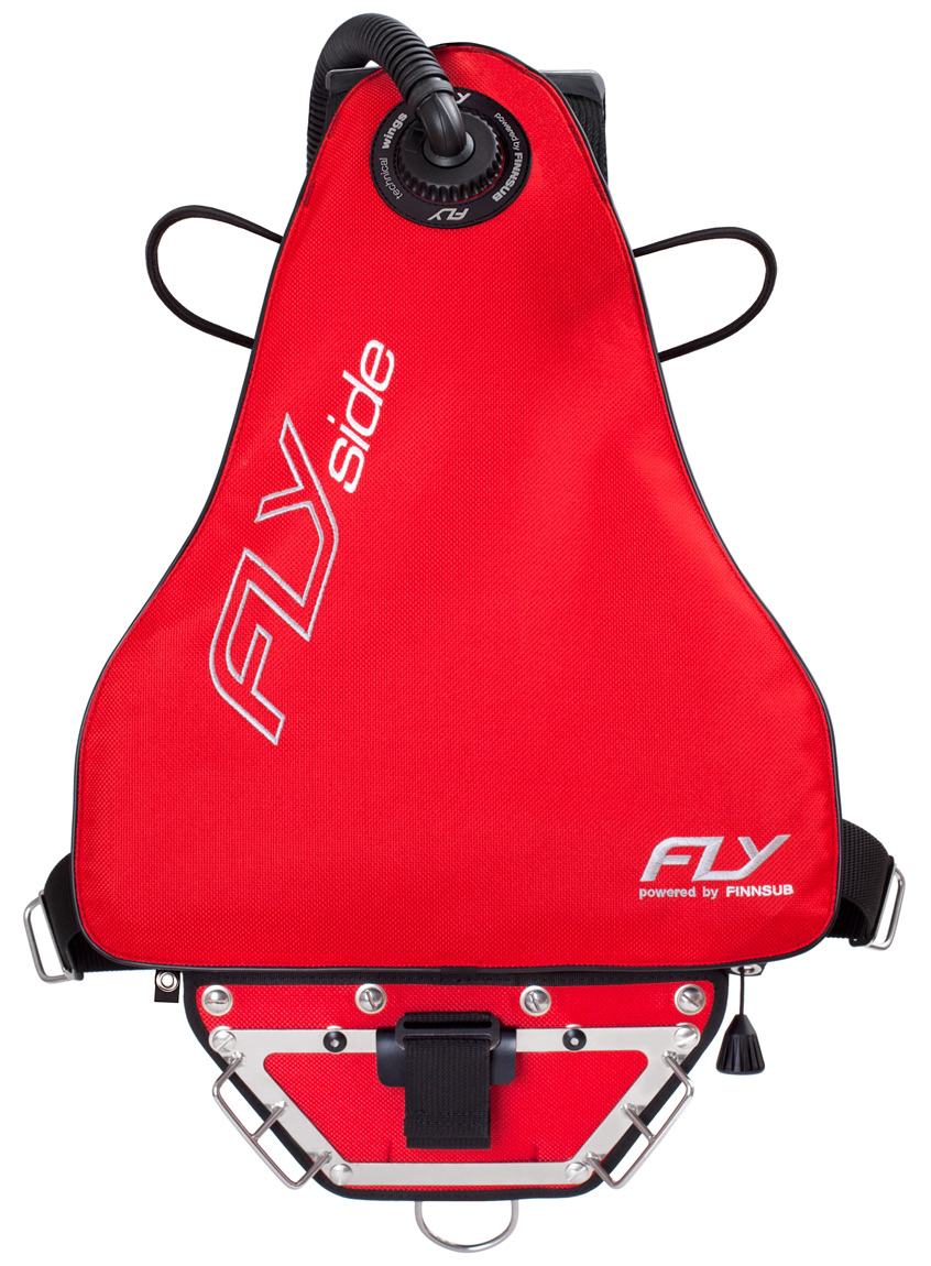 Finnsub FLY SIDE Red complete set mit 3 mm VA Backplate 
